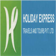 HOLIDAY EXPRESS TRAVEL AND TOURS (and logo) trademark logo
