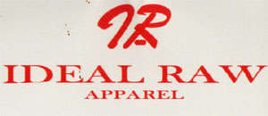 IDEAL RAW APPAREL (and logo) trademark logo