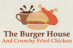 THR BURGER HOUSE AND CRUNCHY FRIED CHICKEN (and logo) trademark logo