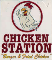 CHICKEN STATION (and logo) trademark logo