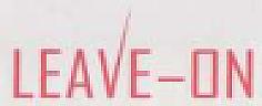 LEAVE-ON (and logo) trademark logo