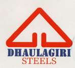 DHAULAGIRI STEELS (and logo) trademark logo
