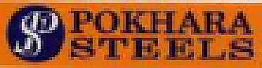 POKHARA STEELS (and logo) trademark logo