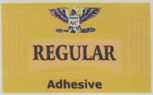 REGULAR Adhesive (and logo) trademark logo