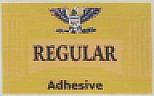 REGULAR Adhesive (and logo) trademark logo