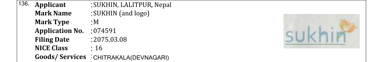 Original bulletin entry for SUKHIN (and logo)