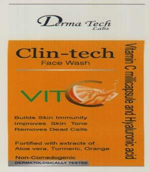 DERMA TECH CLIN-TECH (and logo) trademark logo