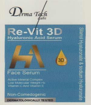 DERMA TECH RE-VIT (and logo) trademark logo