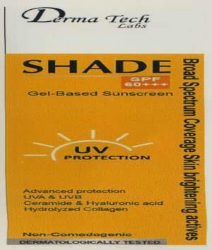 DERMA TECH SHADE (and logo) trademark logo
