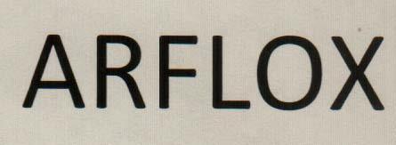 ARFLOX (and logo) trademark logo
