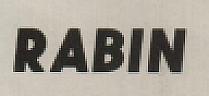 RABIN (and logo) trademark logo