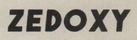 ZEDOXY (and logo) trademark logo