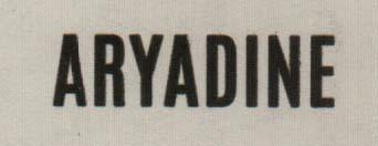 ARYADINE (and logo) trademark logo