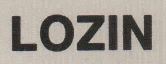 LOZIN (and logo) trademark logo