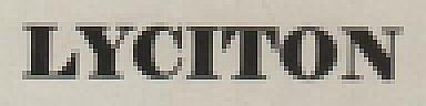 LYCITON (and logo) trademark logo