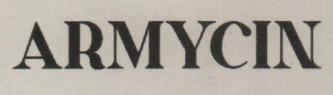 ARMYCIN (and logo) trademark logo