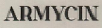 ARMYCIN (and logo) trademark logo