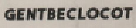 GENTBECLOCOT (and logo) trademark logo