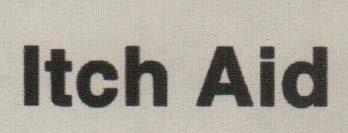 ITCH AID (and logo) trademark logo