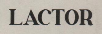 LACTOR (and logo) trademark logo