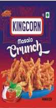 KINGCORN MASALA CRUNCHY (and logo) trademark logo
