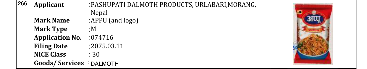 Original bulletin entry for APPU (and logo)