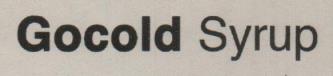 Gocold Syrup (and logo) trademark logo