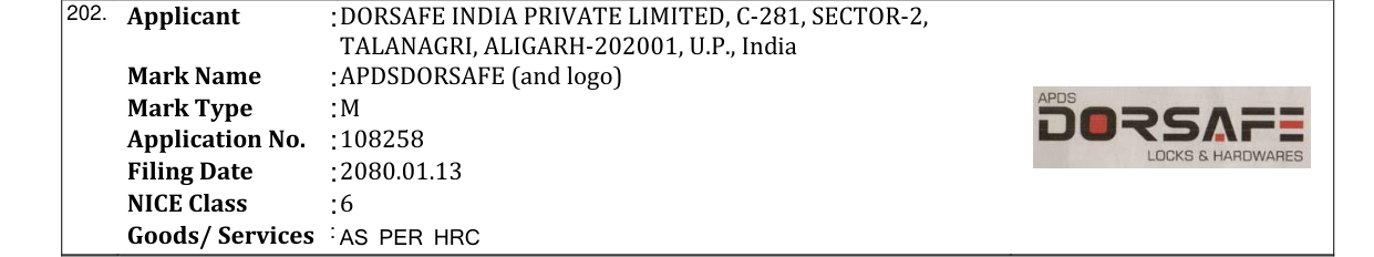 Original bulletin entry for APDSDORSAFE (and logo)