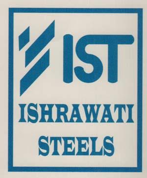 IST ISHRAWATI STEELS (and logo) trademark logo
