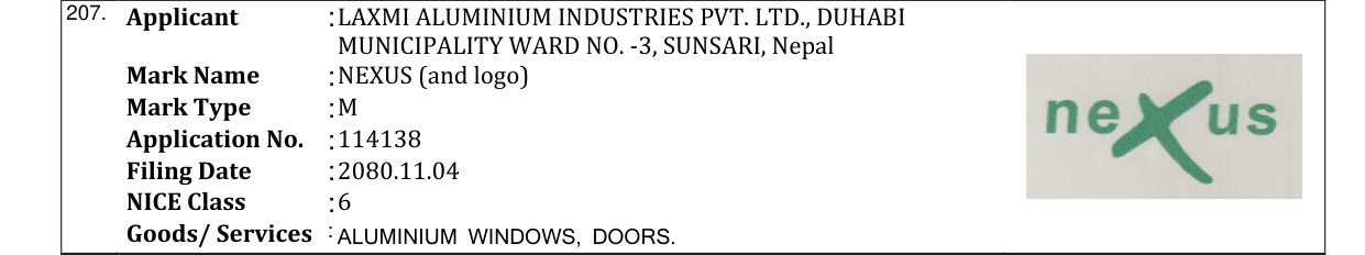 Original bulletin entry for NEXUS (and logo)