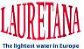 LAURETANA THE LIGHTEST WATER IN EUROPE (and logo) trademark logo