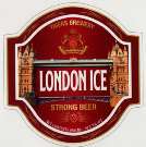 LONDON ICE STRONG BEER (and logo) trademark logo