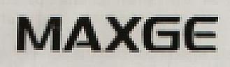 MAXGE (and logo) trademark logo