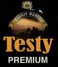 TESTY PREMIUM (and logo) trademark logo