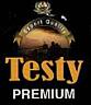 TESTY PREMIUM (and logo) trademark logo