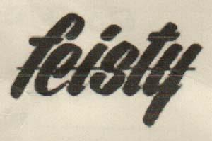 Feisty (and logo) trademark logo