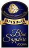BLUE SAPPHIRE VODKA (and logo) trademark logo