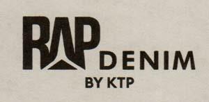 RAP DENIM BY KTP (and logo) trademark logo