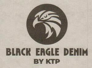 BLACK EAGLE DENIM BY KTP (and logo) trademark logo