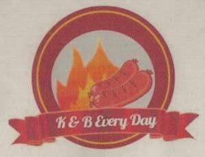 K & B EVERY DAY (and logo) trademark logo