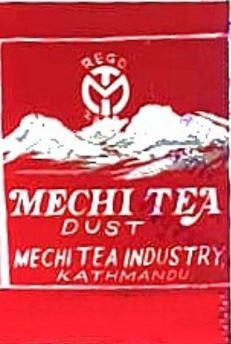 MECHI TEA DUST (and logo) trademark logo