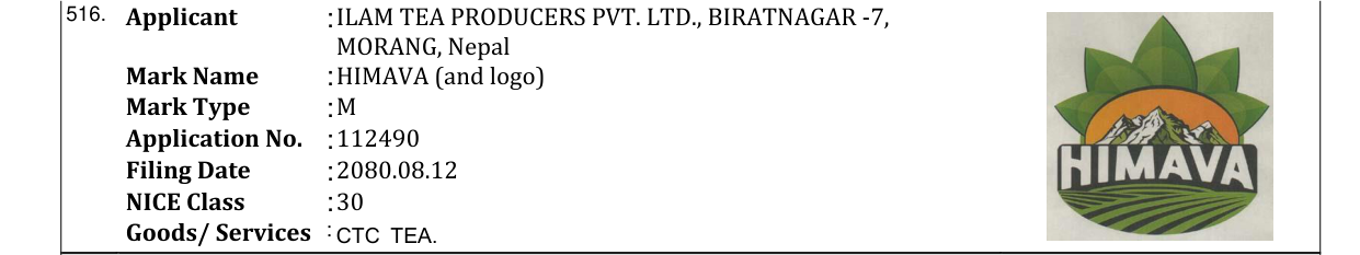 Original bulletin entry for HIMAVA (and logo)