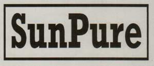 SUNPURE (and logo) trademark logo