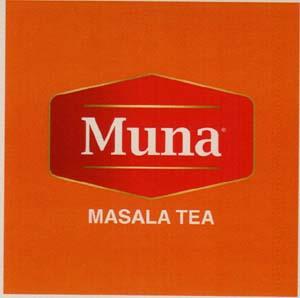MUNA MASALA TEA (and logo) trademark logo