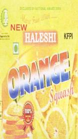 NEW HALESHI ORANGE SQUASH (and logo) trademark logo