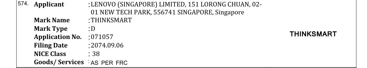 Original bulletin entry for THINKSMART