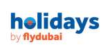 HOLIDAYS BY FLYDUBAI (and logo) trademark logo