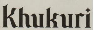 KHUKURI (and logo) trademark logo