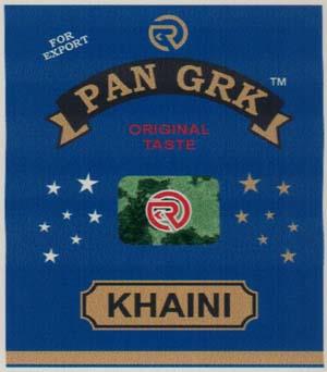 PAN GRK (and logo) trademark logo