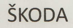 SKODA (and logo) trademark logo